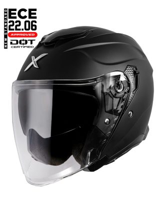 Stealthpilot Axor Jet Sv Black Matt Ece22-06 Jet Mc Hjälm Mcv